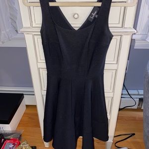 BLACK SKATER LULUS DRESS